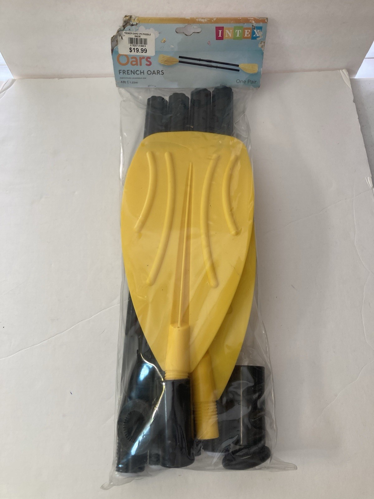 Intex Ribbed French Style Oars- One Pair 4ft (1.22m)-3-Piece design – Brand New