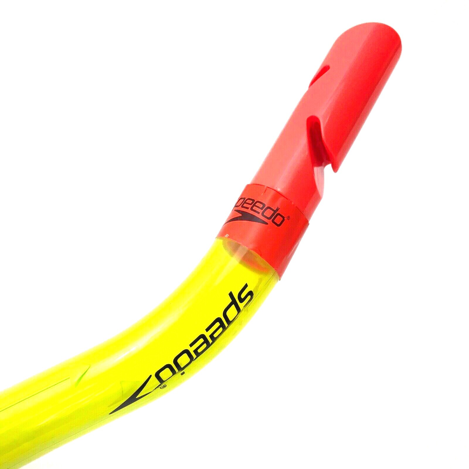 SPEEDO Adult Snorkel Green and Orange Rubber Plastic