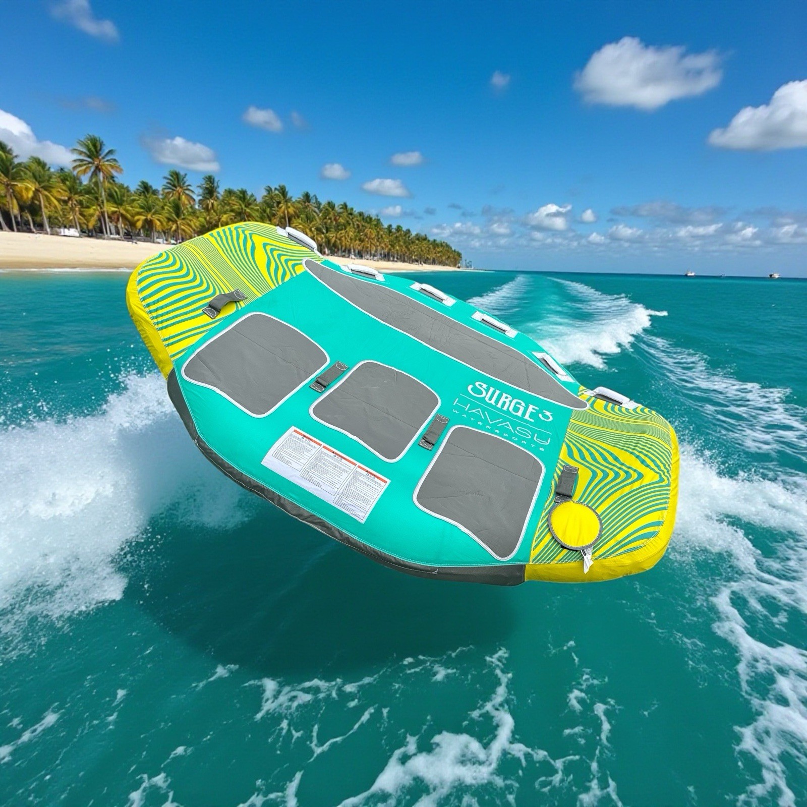 Havasu, 1-3 Person Towable Tube, 510 lb Max, For Boat, Raft, Lounge, Sandbars