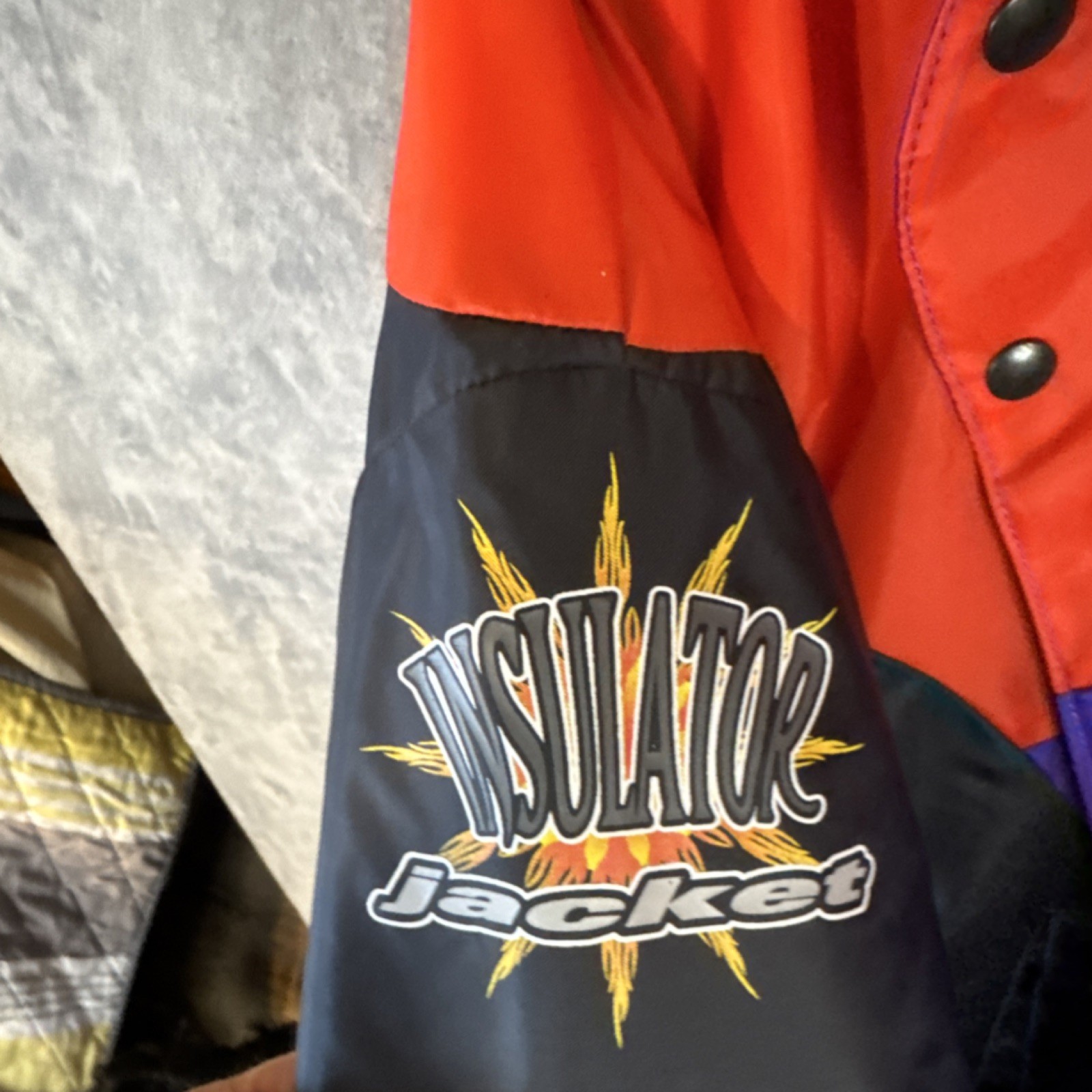 Slippery Insulator Jacket Type III PFD Adult Large Red/Black/Purple