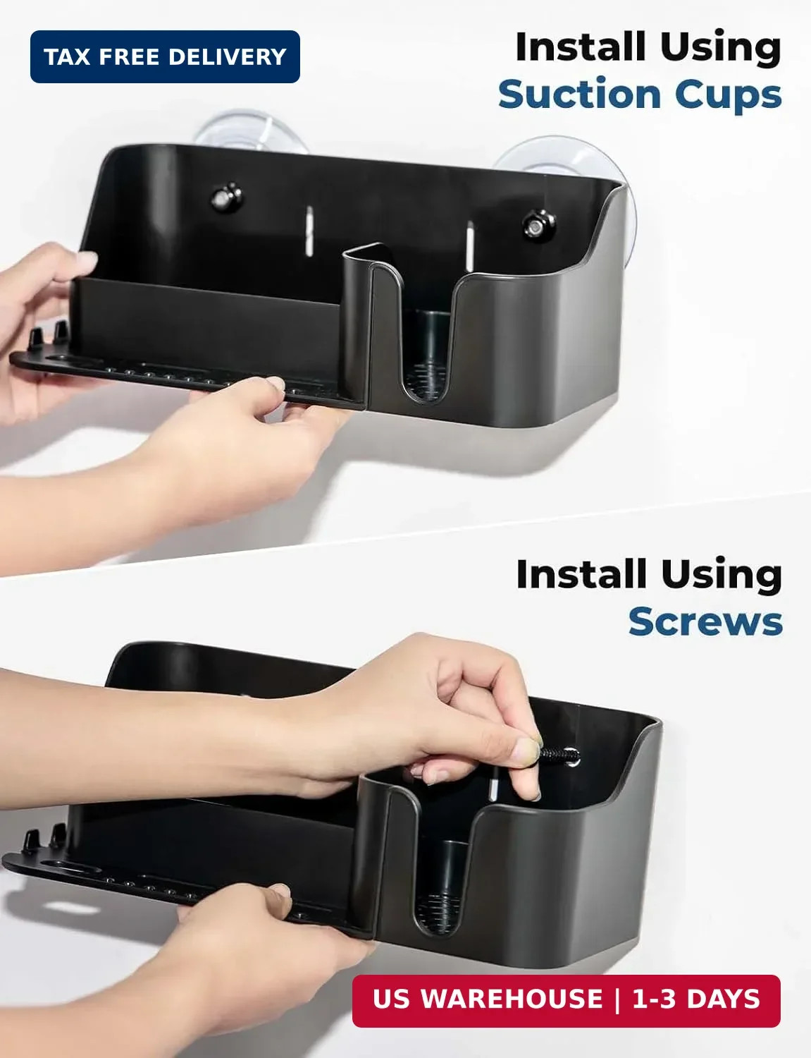 KEMIMOTO Boat Cup Holder, Caddy Organizer Installed With Screws/Suction Cups on