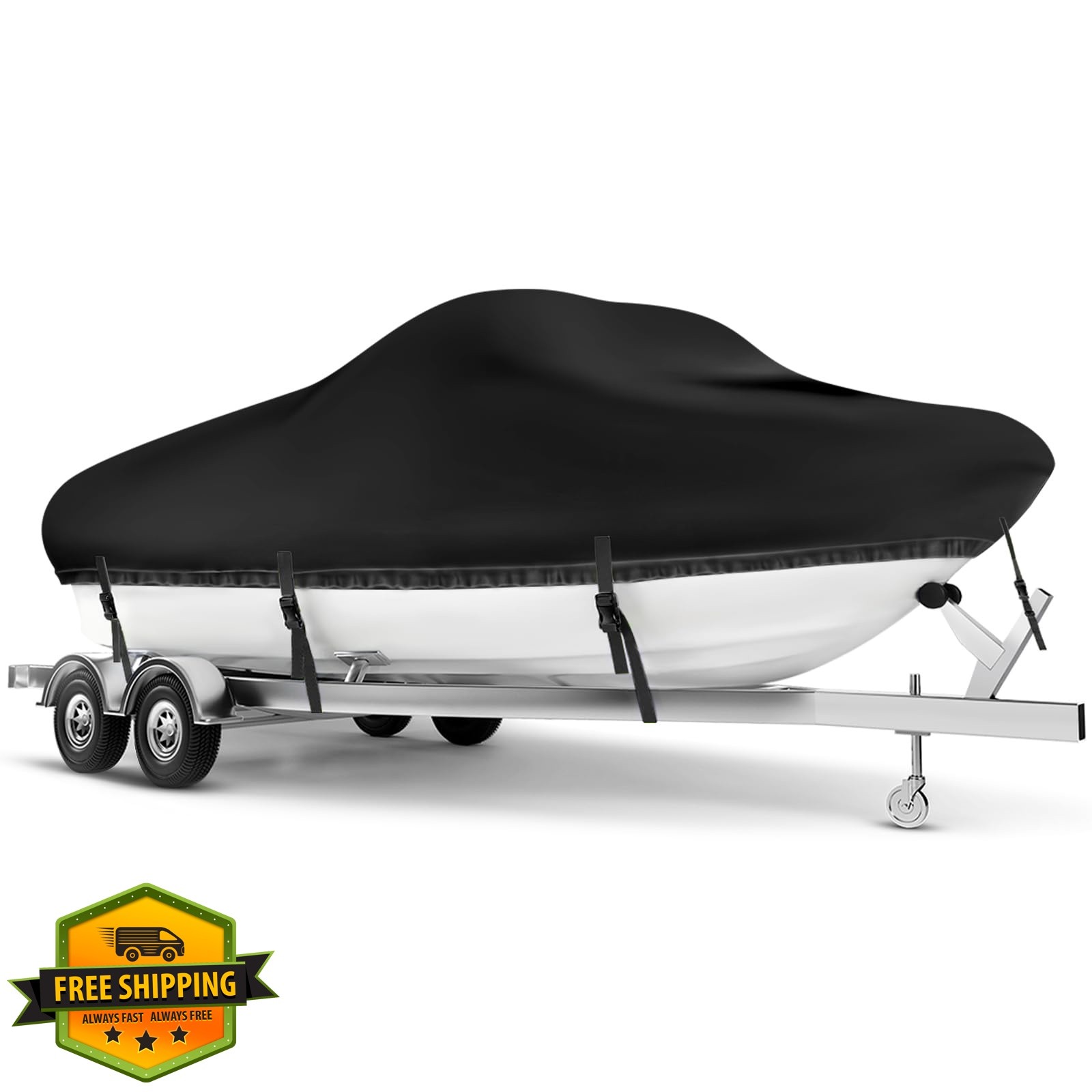 Boat Cover 22-24 ft, Waterproof 900D Heavy Duty Boat Cover, PU Marine Grade P…