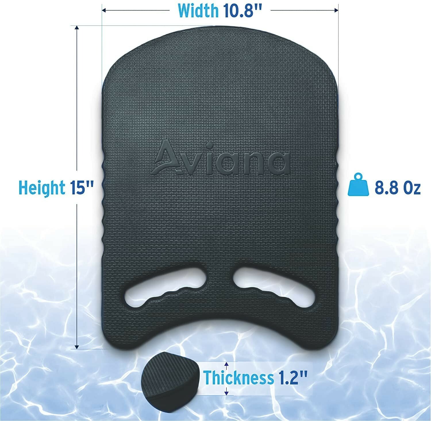 Swimming Kickboard for Kids – Exercise Training Foam Board – Black