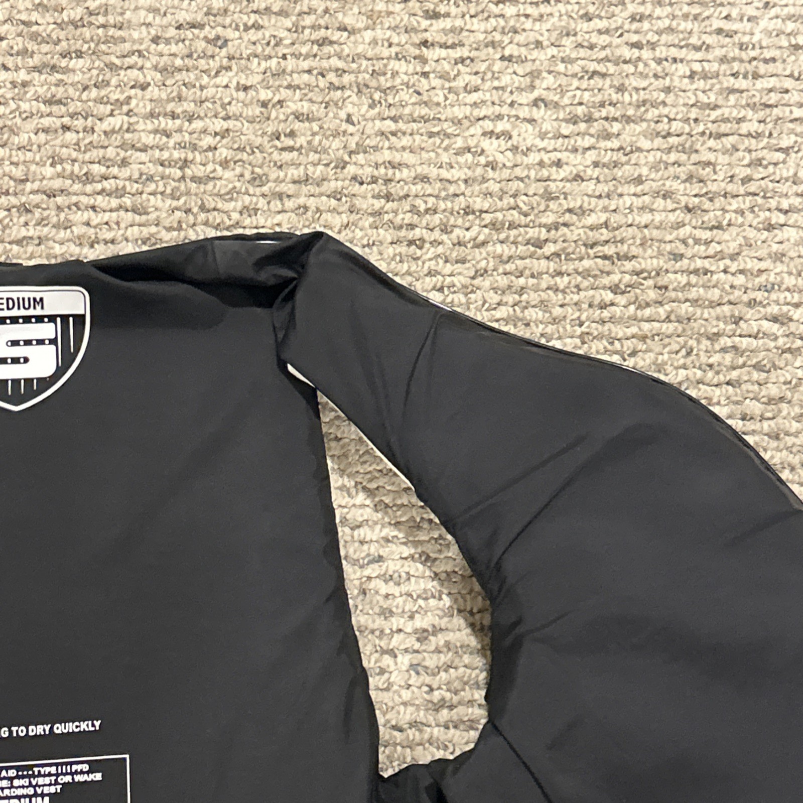 Sea Doo 1714 Ski Wakeboard Vest Unisex Size MED. Black Gray Pre-Owned