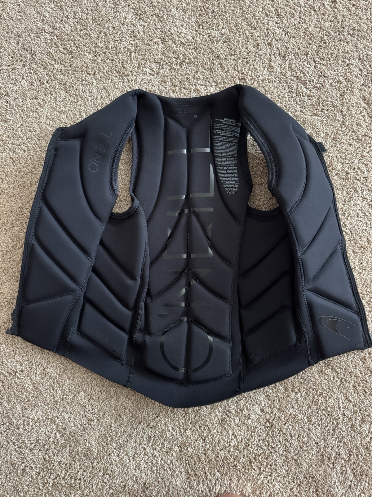 O’Neill Men’s Slasher Comp Life Vest Black/Black Small Regular