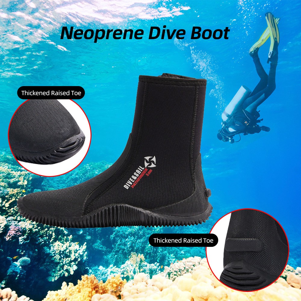 Neoprene Dive Boots Anti-slip Surf Booties Scuba Diving Boots For Sailing N EHML