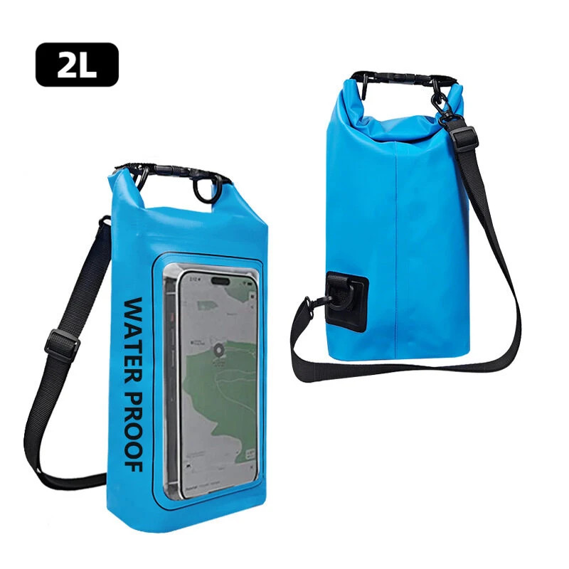 2L 5L Dry Bag Swimming Pack Touch Screen Outdoor Waterproof Kayak Storage Bag Tr