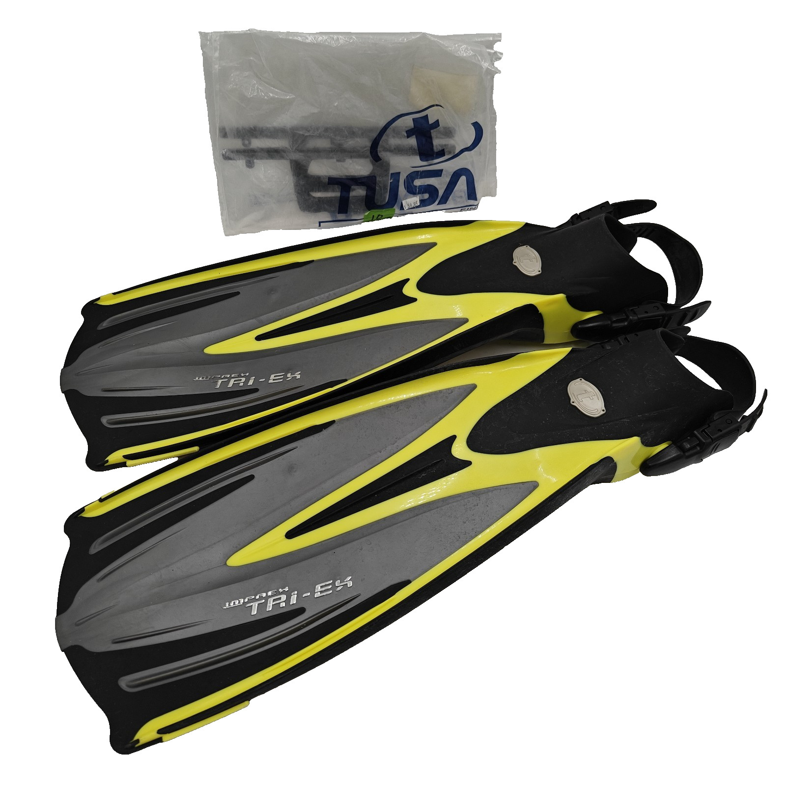Tusa Solla Dive Fins-Black-Large/X-Large (Mens 10-14) Open Heel Scuba Snorkel