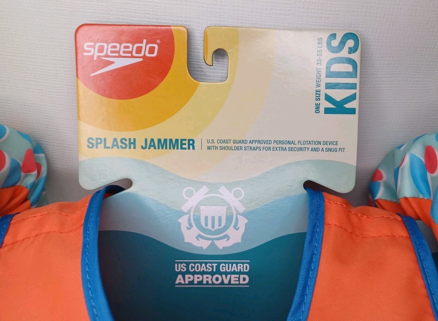 Speedo Splash Jammer Kids Float Swim Vest Toddler Weight 33 To 55 Pounds