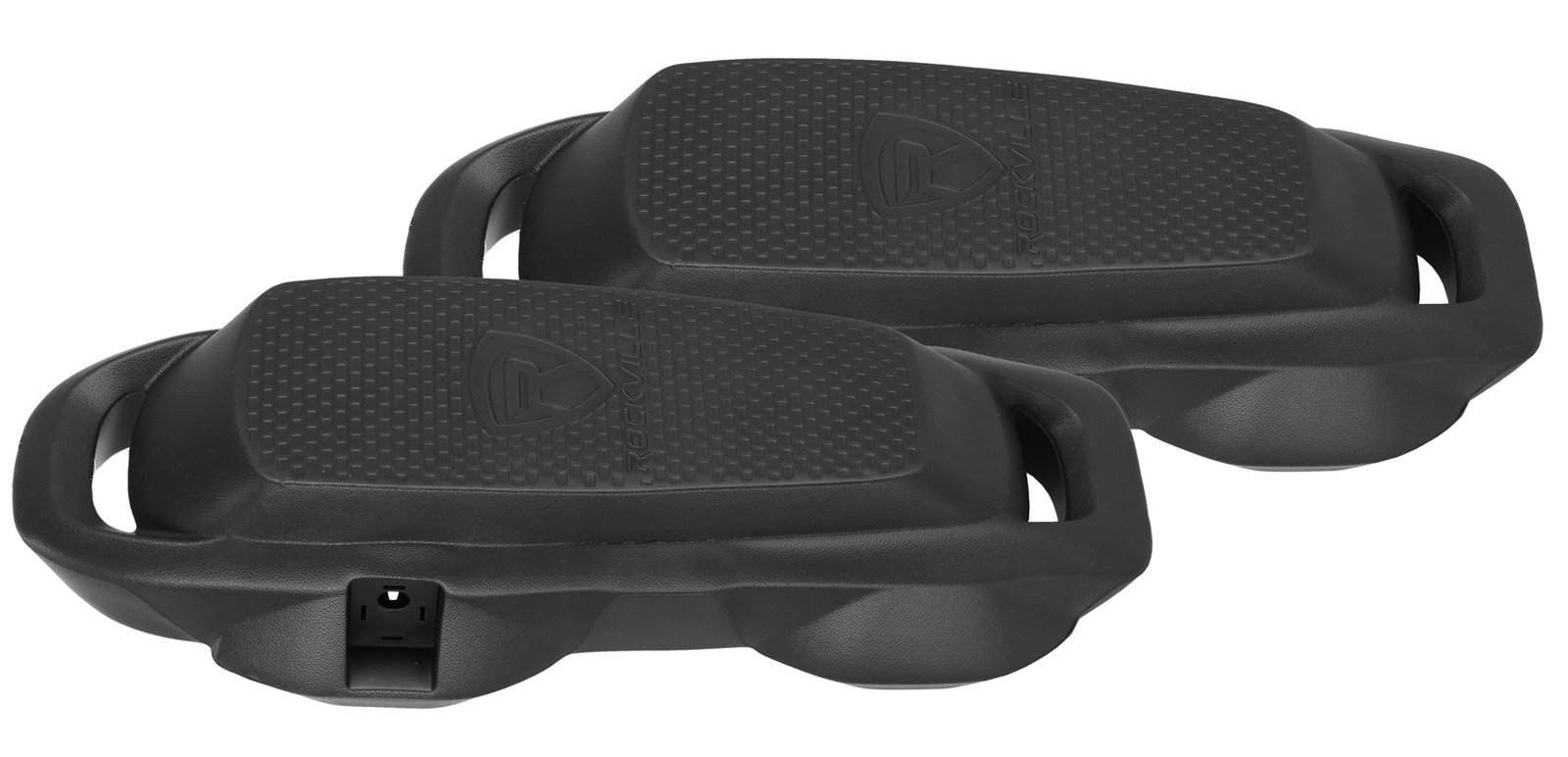 Rockville 2 Pack Atlas Foam Fender Black 22″x9″ Boat Bumper No-Knot/Quick Adjust