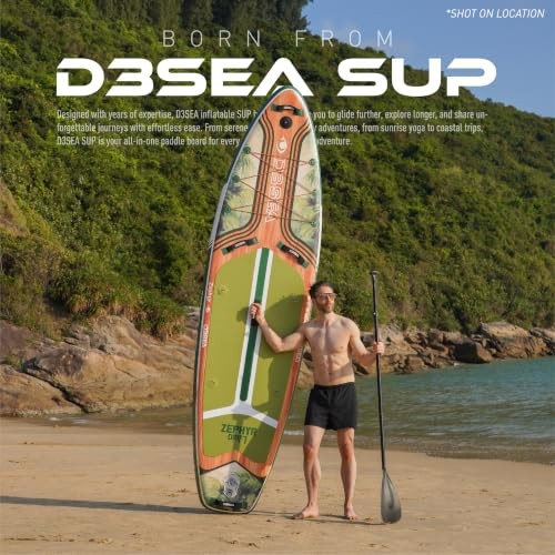 11 ft Inflatable Stand Up Paddle Board with Accessories, Extra Wide Paddle