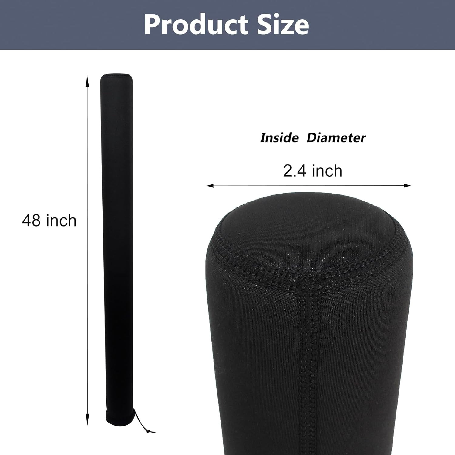 Boat Trailer Guide Pole Cover, 2 Pcs Neoprene Heavy Duty Marine Trailer Guide Pr