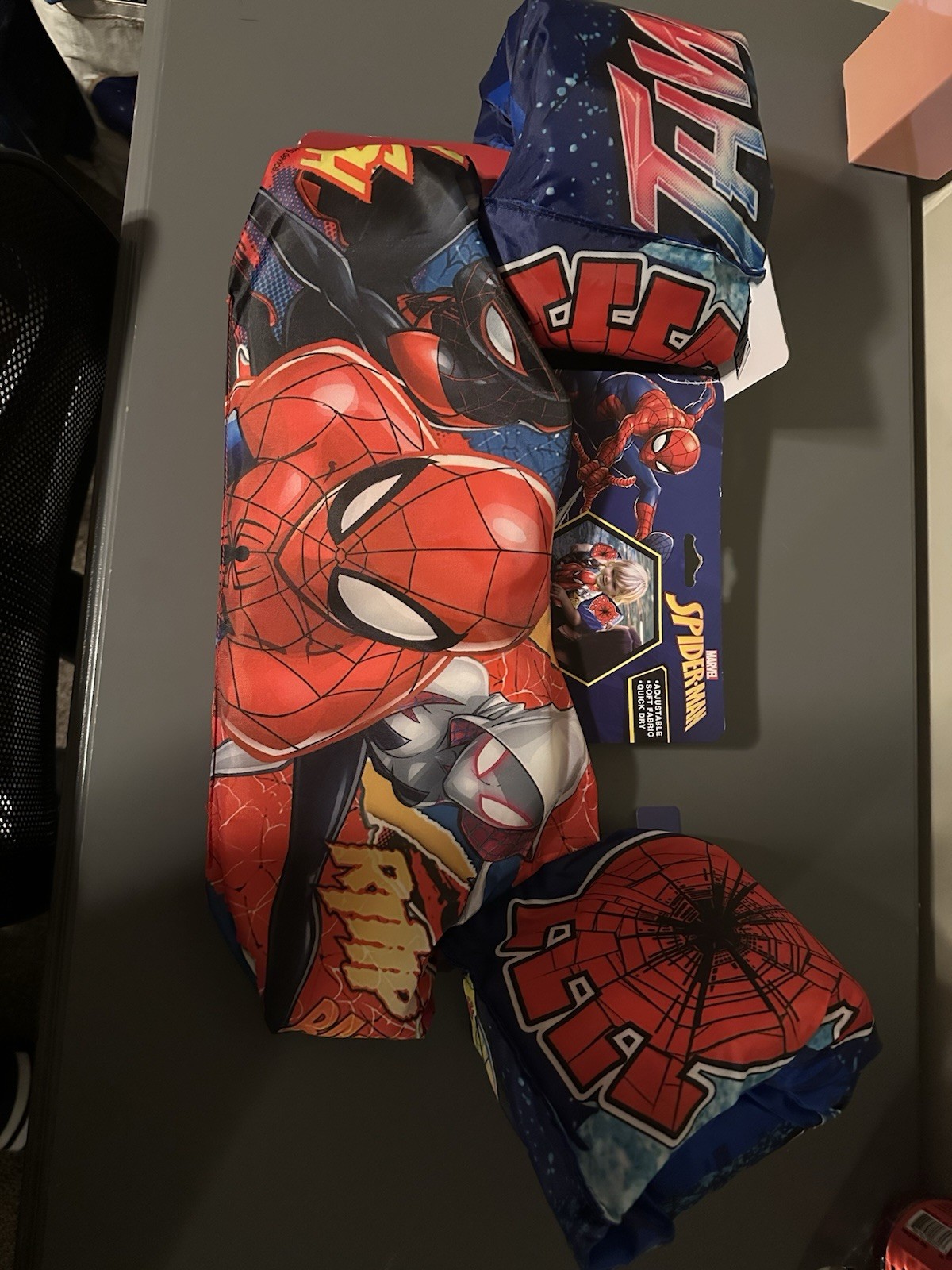 SPIDERMAN 2 in 1 Swim Trainer Age 2-4 Floatation 33-45 pounds Adjustable NWT