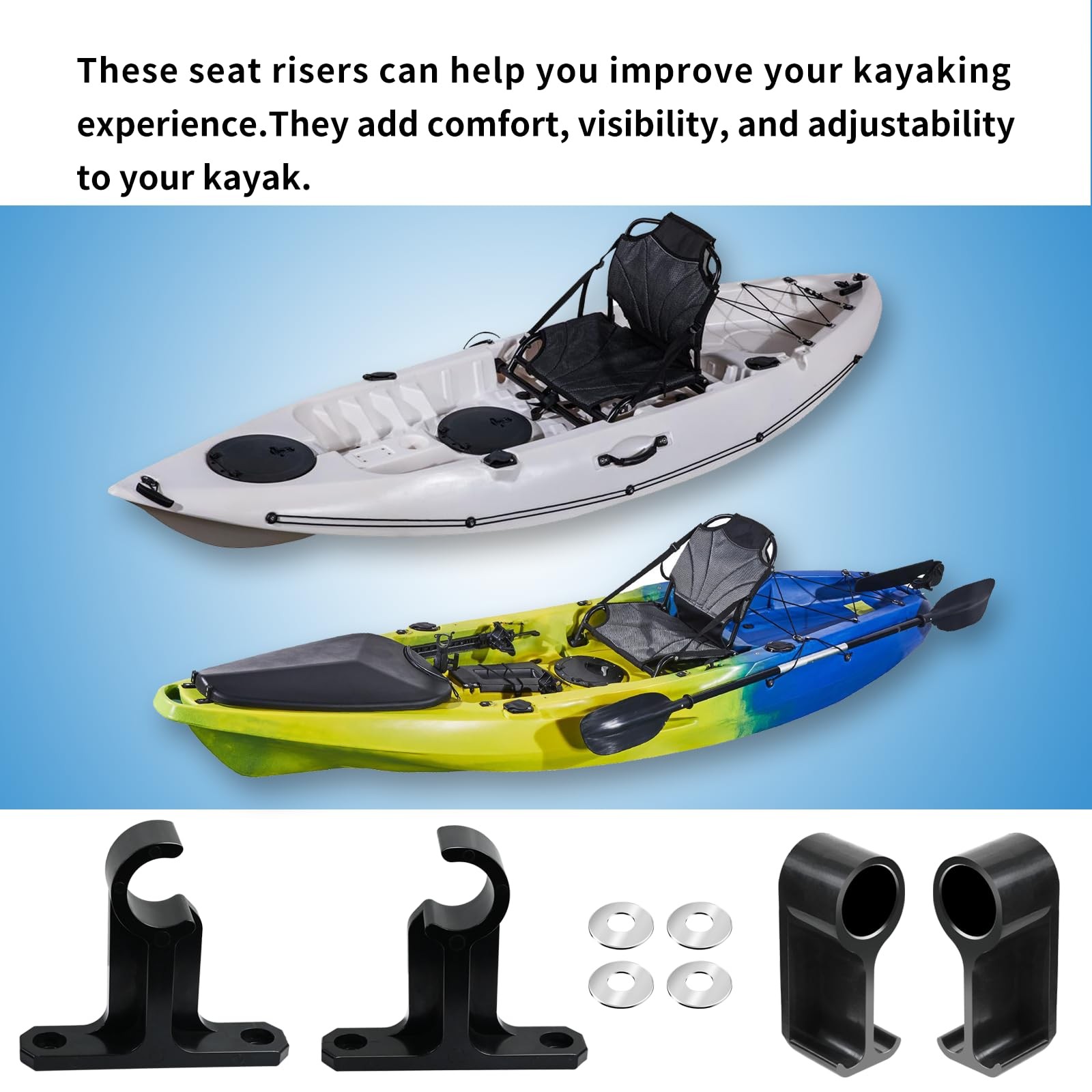 Kayak Seat Risers Compatible with Tamarack Pro, Kenai Pro, and Teton Angler K…