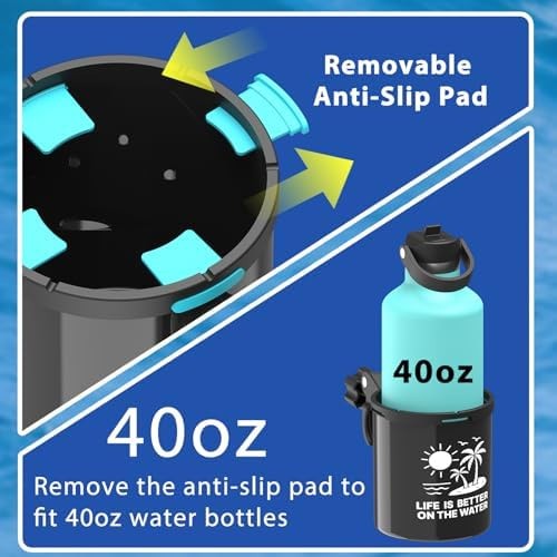 Clamp On Kayak Cup Holder, Adjustable & Tool – Free Installation, Ideal for K…