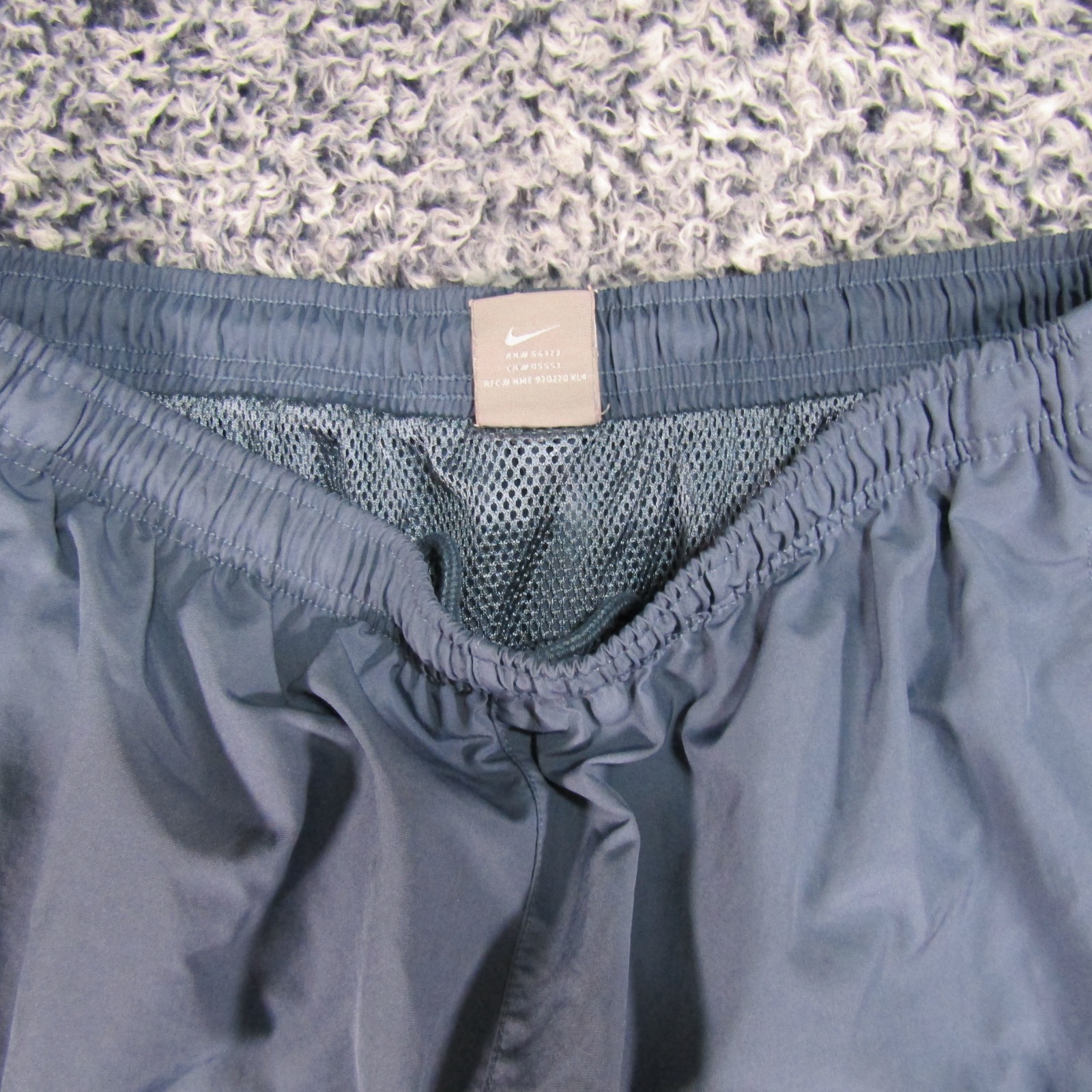Nike Mens Swim Trunks Shorts GrayBlue Drawstring Pockets Casual Activewear Large