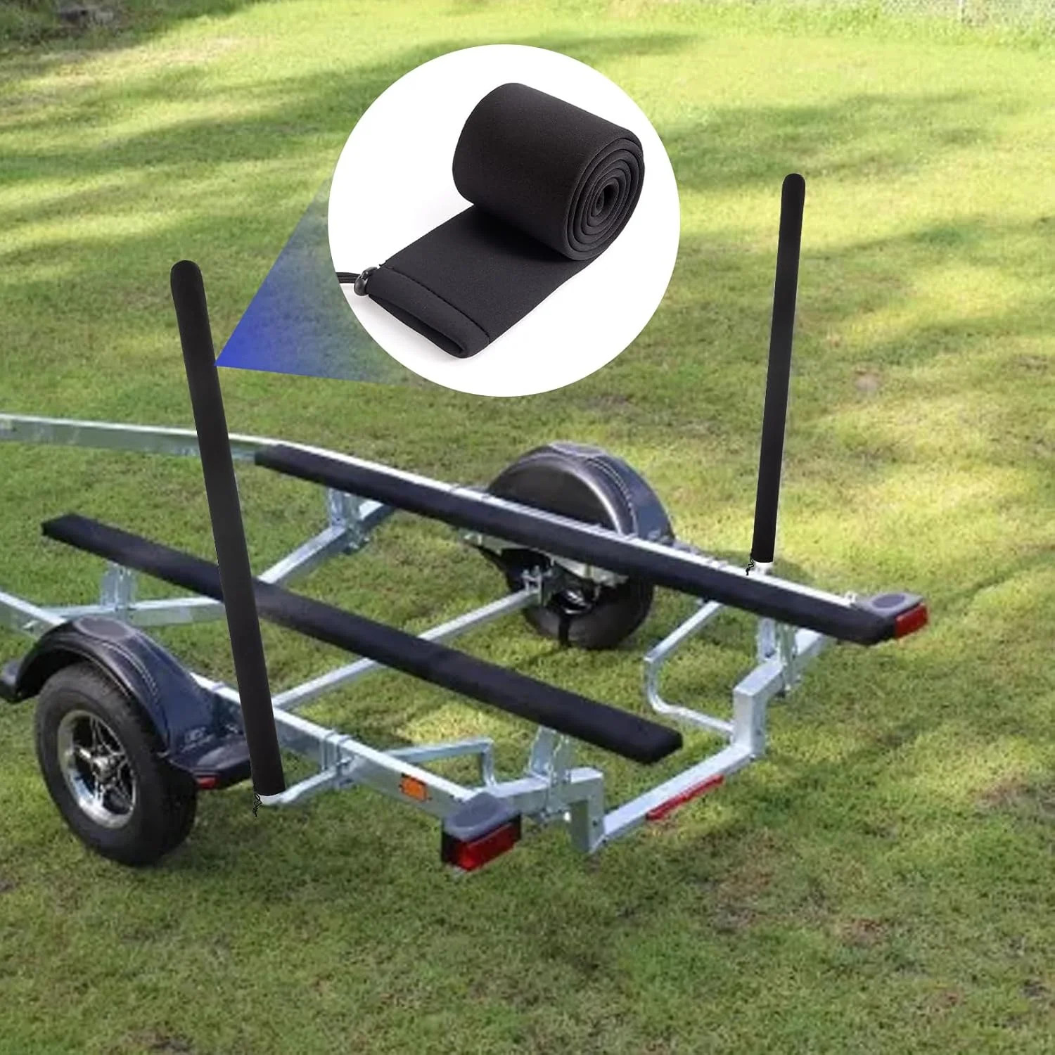 48″ Boat Trailer Guide Pole Covers,2 Pcs Boat Trailer Guide Pole Pads Boat Guide