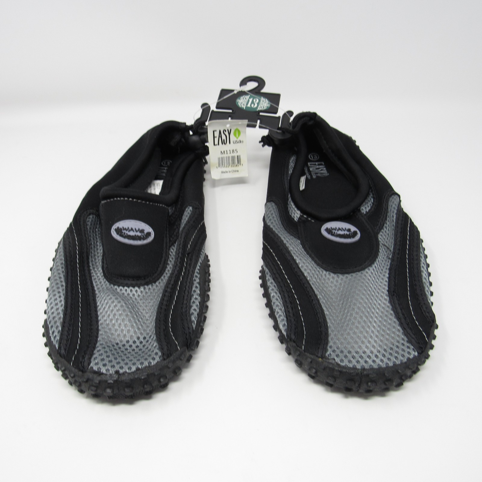 Easy USA Wave MenWave’s Aqua Water Shoes Black Silver US Size 13 M