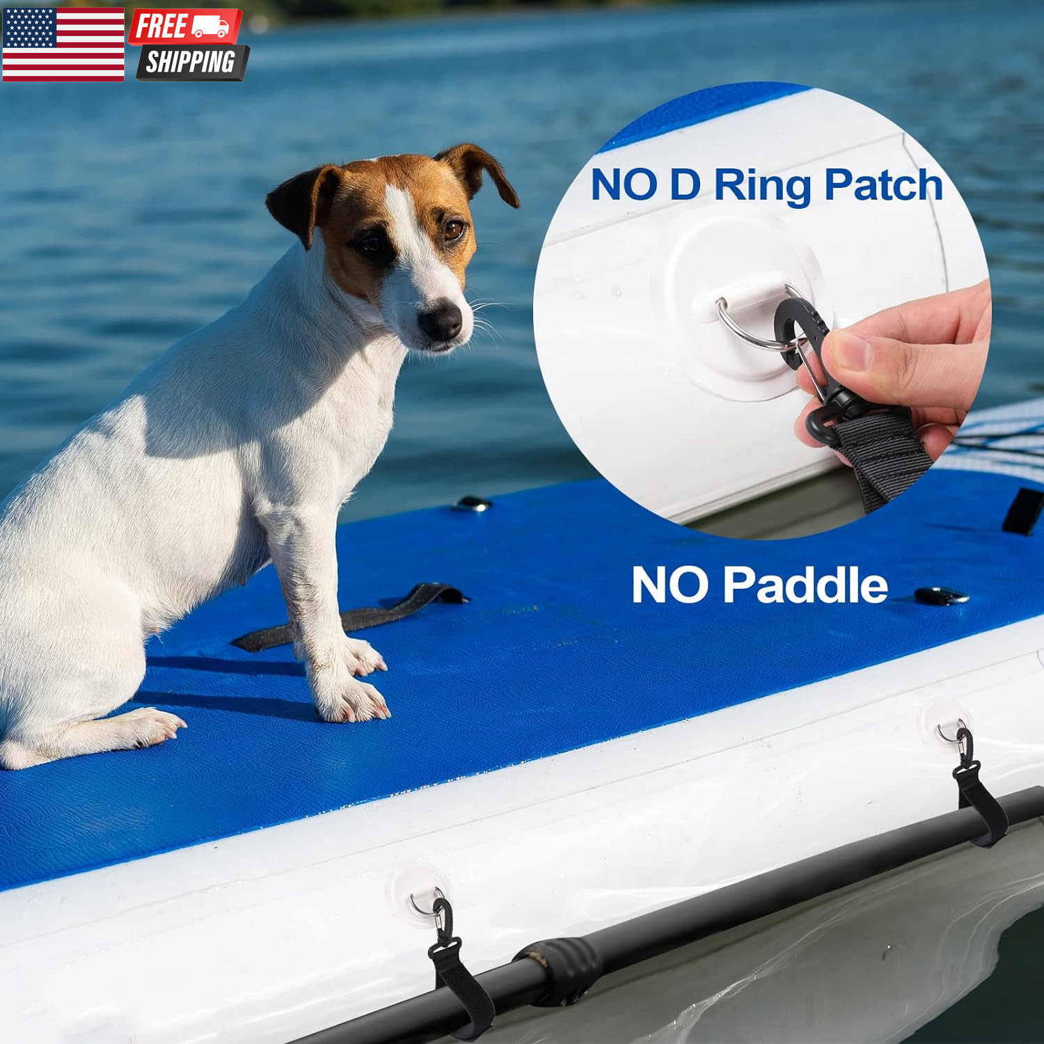 Upgraded Kayak Paddle Holder, Board Accessories, Inflatable Boat Storage, Set of