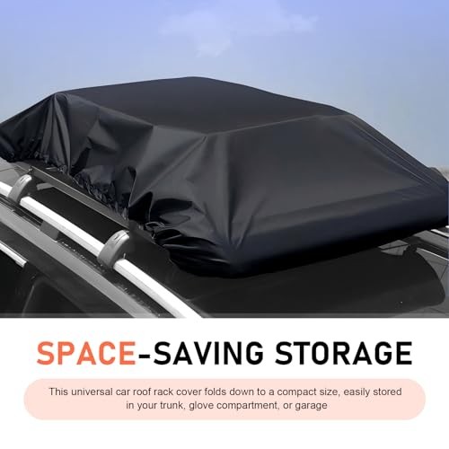 Car Roof Rack Cover, Dual-Sided Waterproof Luggage Rain Cover, Seamless