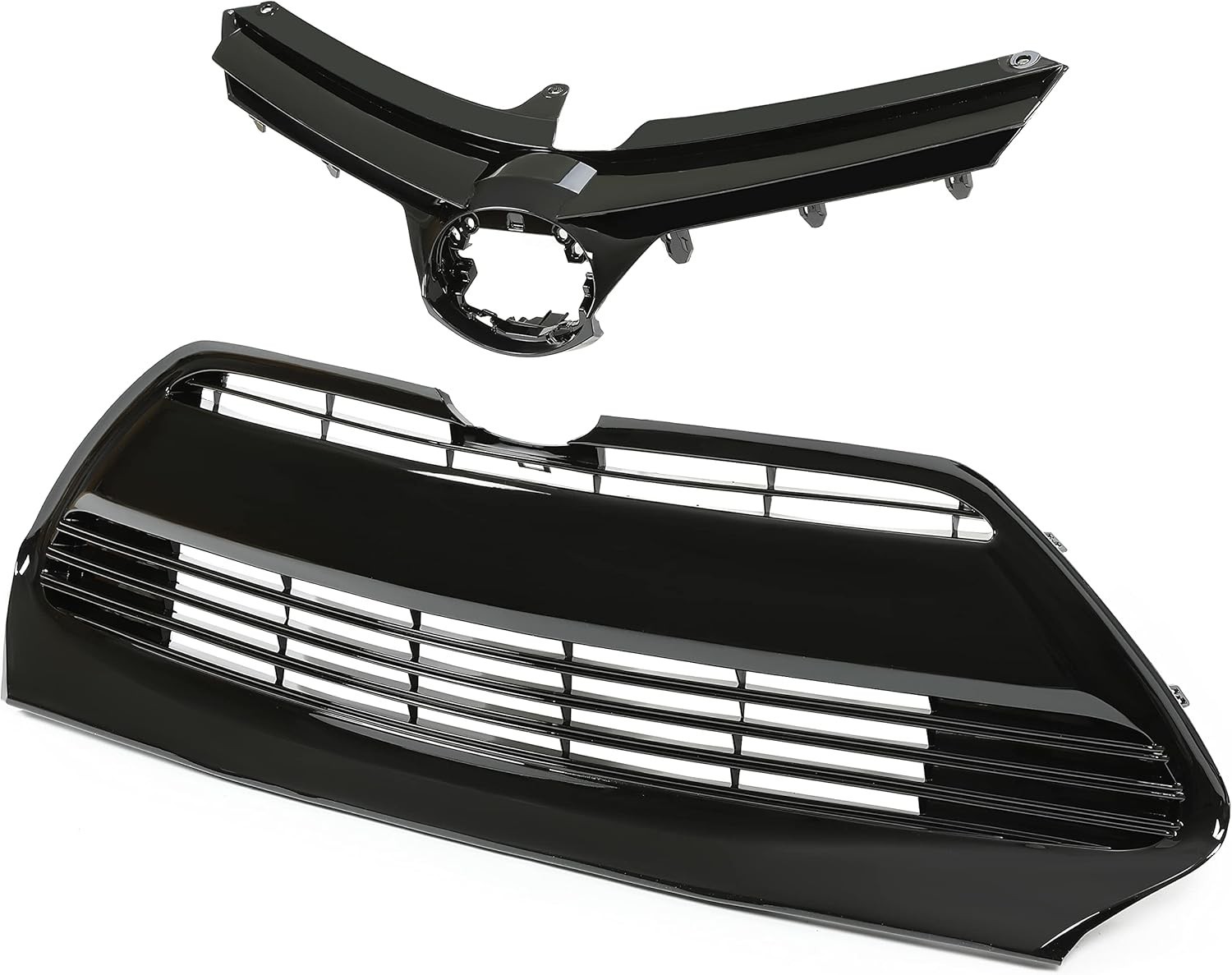 Upper Lower Grill Compatible with 2017 2018 2019 Toyota Corolla LE XLE 5311102B
