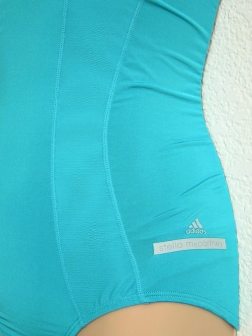 Adidas VINTAGE Stella McCartney Swim Suit 1 Piece Top-Pant Bottom Bikini sz 34″