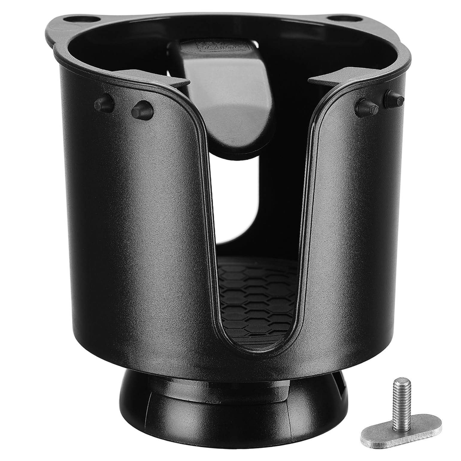 Universal Kayak Cup Holder with Track Mount, Anti-Slip Clips for 12-32 oz Bottle