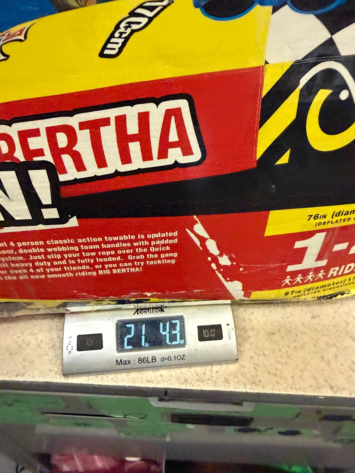 Sportstuff Big Bertha 4 Person Towable Tube Model 53-1329 NIB Water Sports