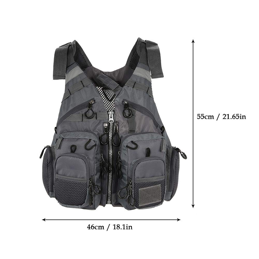 Fly Fishing Vest Fishing Safety Life Jacket for Swimming Sailing Boating Kaya…