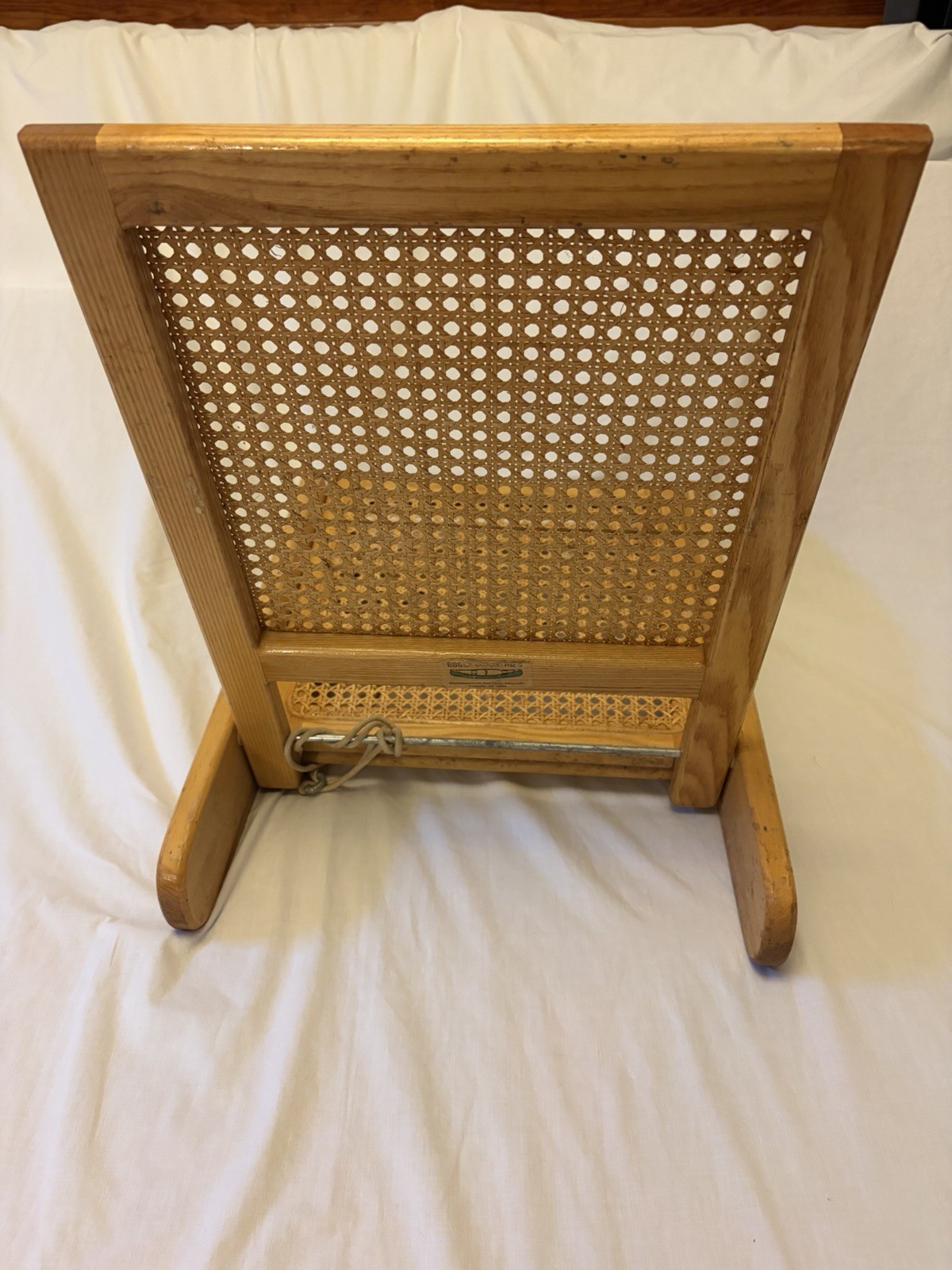 Essex Industries Canoe Seat-Folding Wicker/Rattan/Cane/Wood-Boat Portable Chair