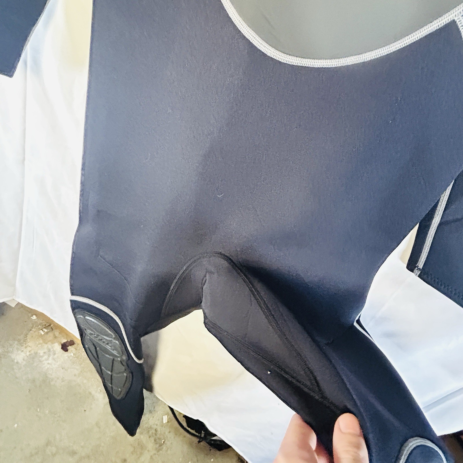 Tilos Men’s Full Wetsuit XL NWOT Neoprene Nylon Diving Surf Black Blue Gray