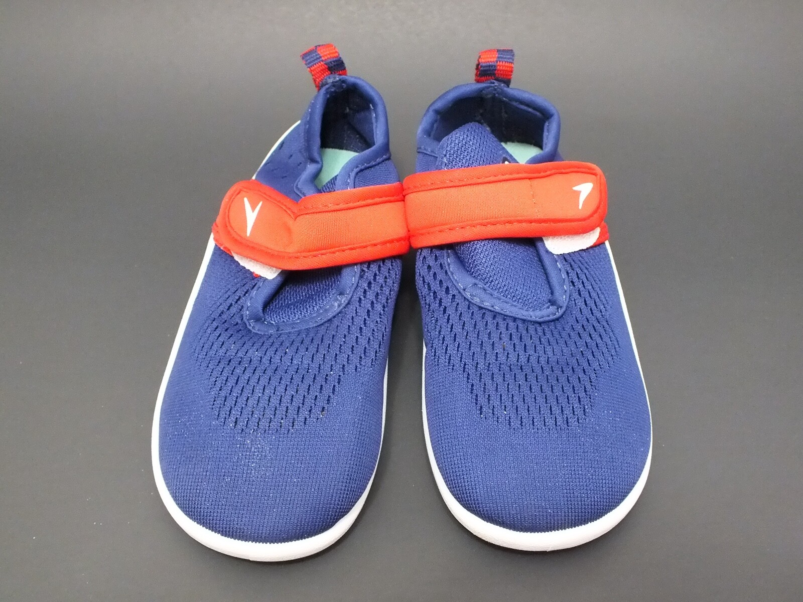 Speedo Toddler’s Explorer Water Shoes Blue/Red/White Sz Large EUC