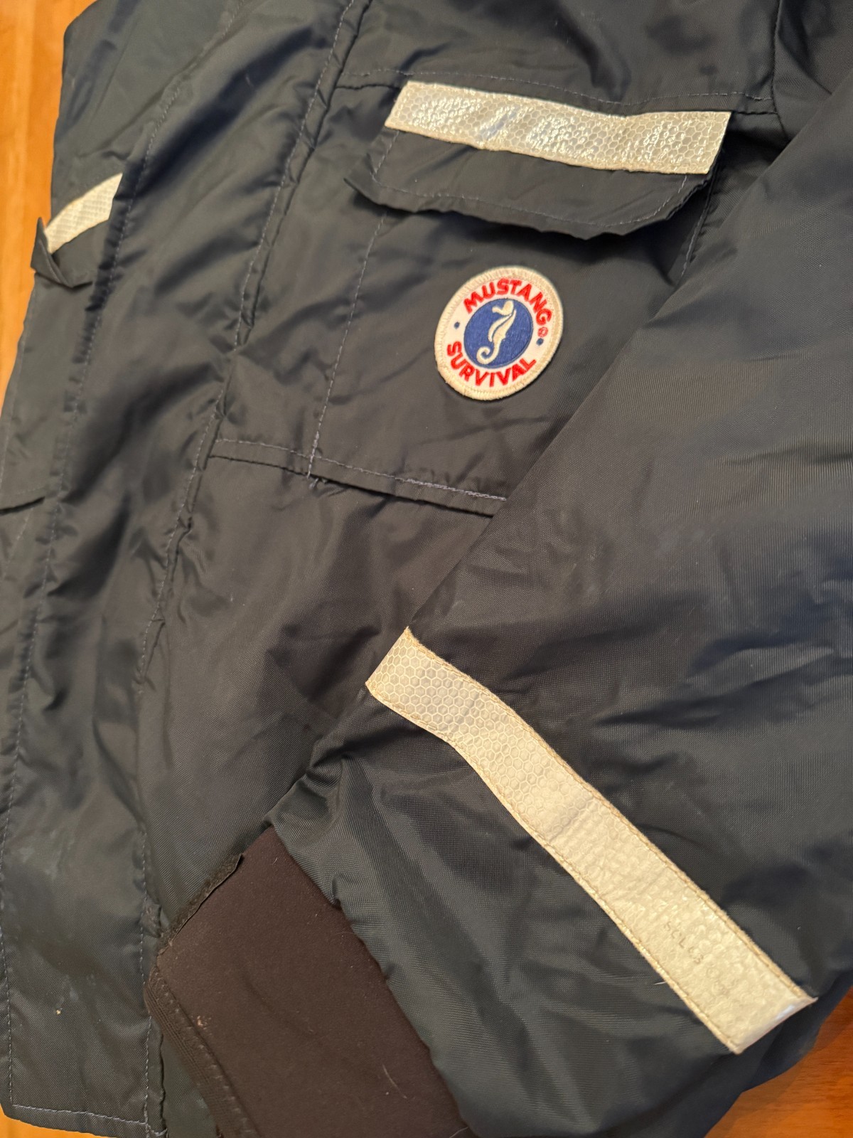 Mustang Survival MJ6214 Floater Navy Reflective Jacket Type III PFD – MEDIUM