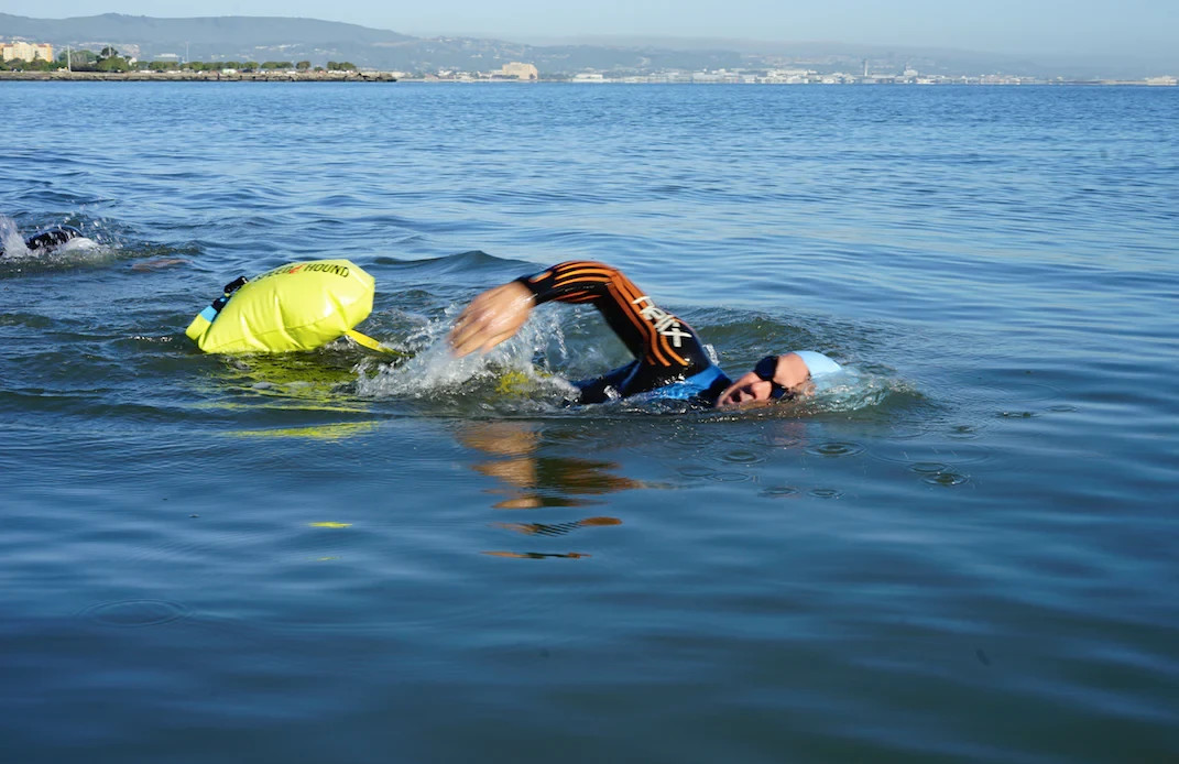 Open Water Swim Buoy, Dry Bag, Triathlon Training Speed Hound Brand