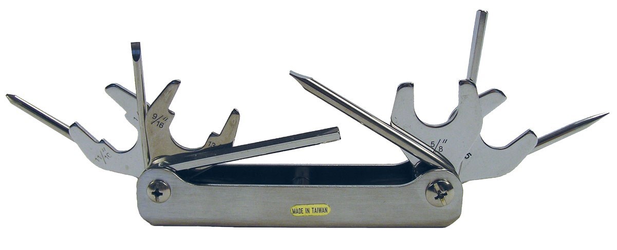 Scuba Diving 12-in-1 Save a Dive Kit Repair Wrench Screwdriver Tool Set