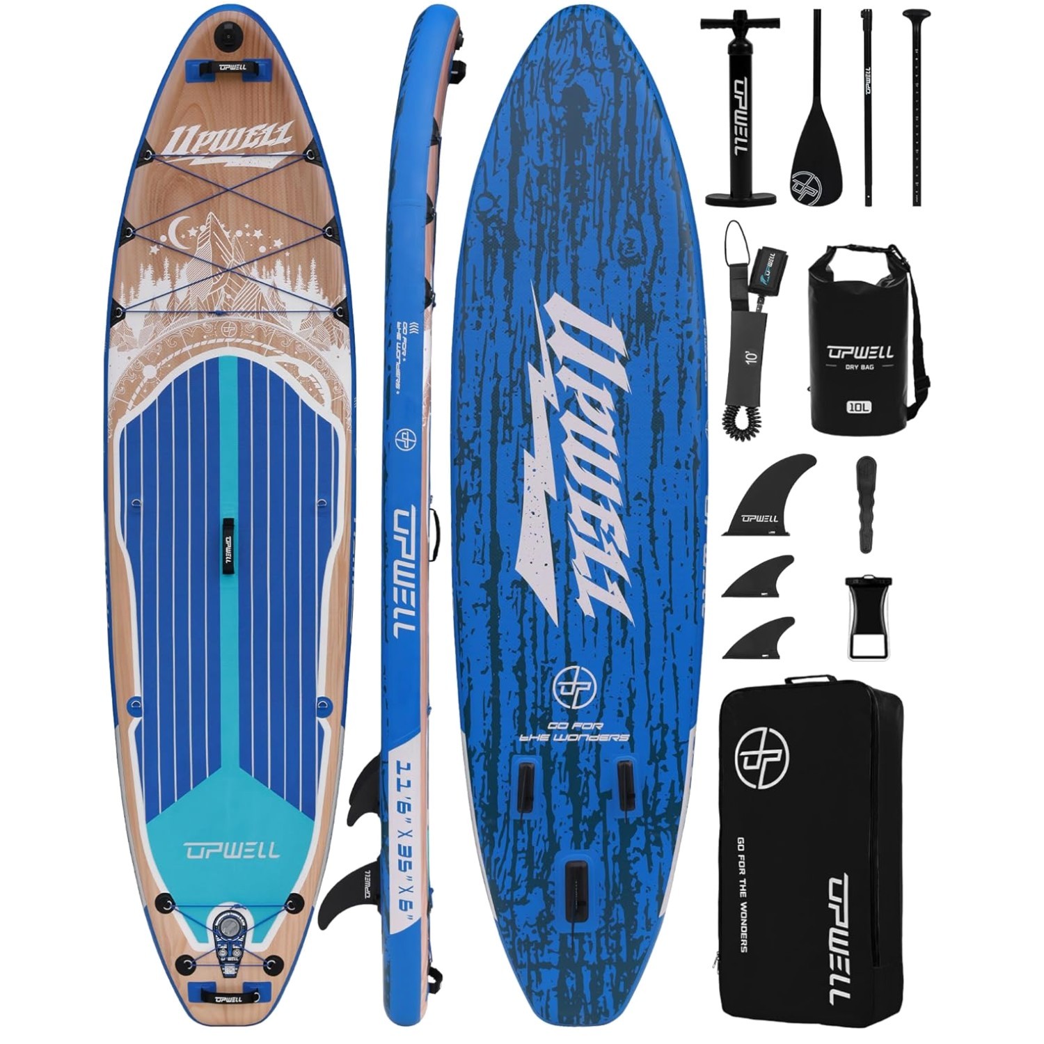 Durable 11’6″ SUP Package for Water Adventures