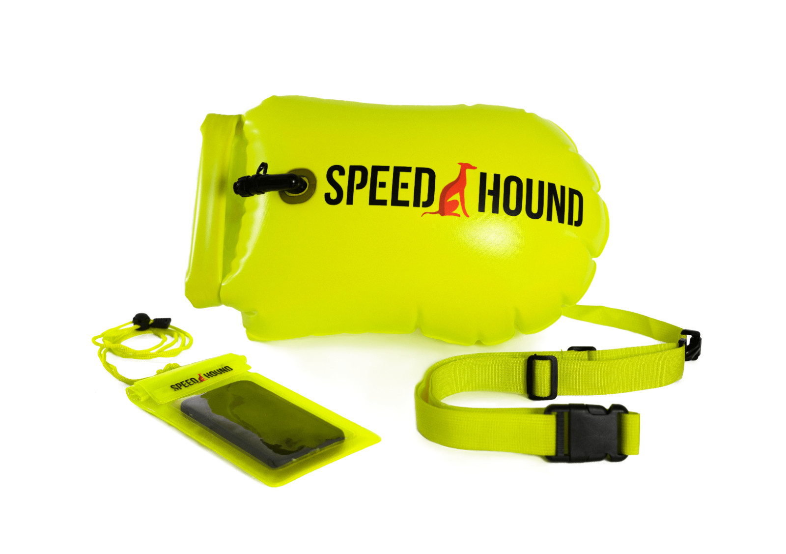 Open Water Swim Buoy, Dry Bag, Triathlon Training Speed Hound Brand