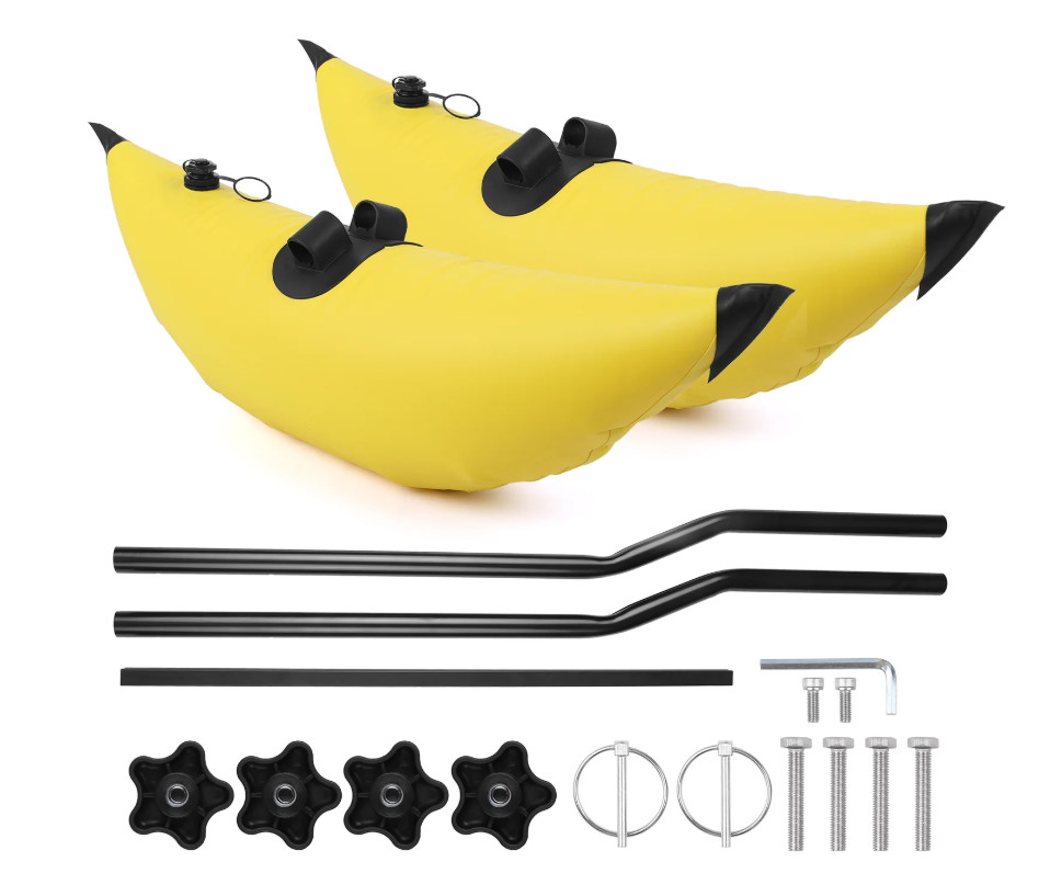 Kayak Outrigger Stabilizer PVC Inflatable Float Sidekick Arm Rod Fishing LG