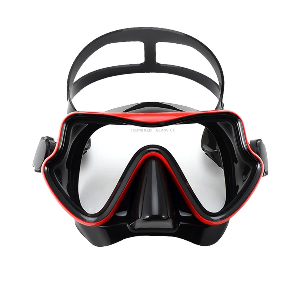 Diving Mask Snorkeling Goggles Panoramic HD Tempered Glass Anti Fog Mask Swim