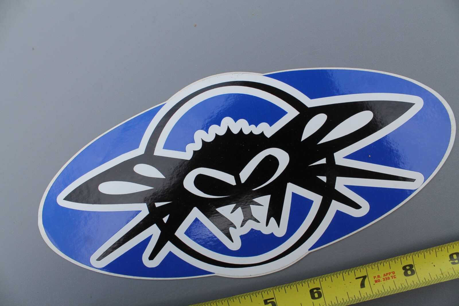 BLACK FLYS Eyewear White Blue Black Original Vintage SUNGLASSES Surfing STICKER