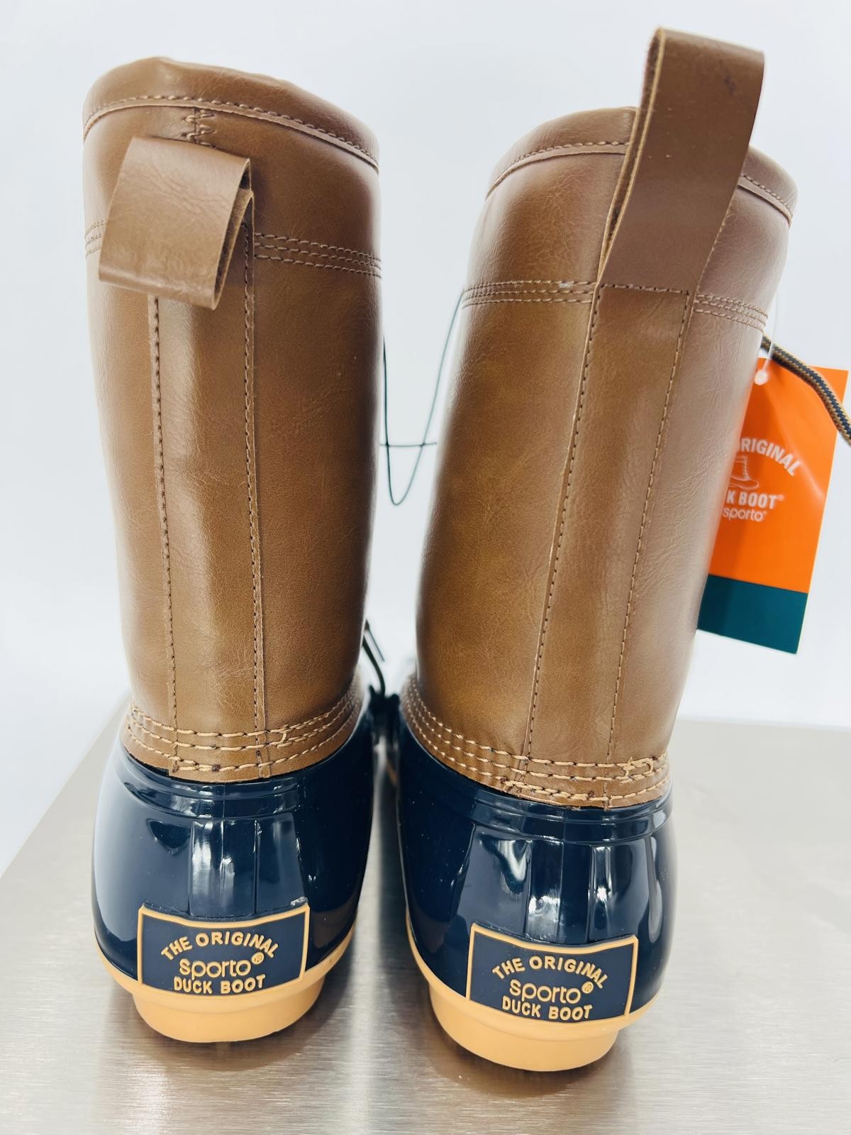 Waterproof Duck Boot Leather Upper Winter Boot Size 7.5M Sporto