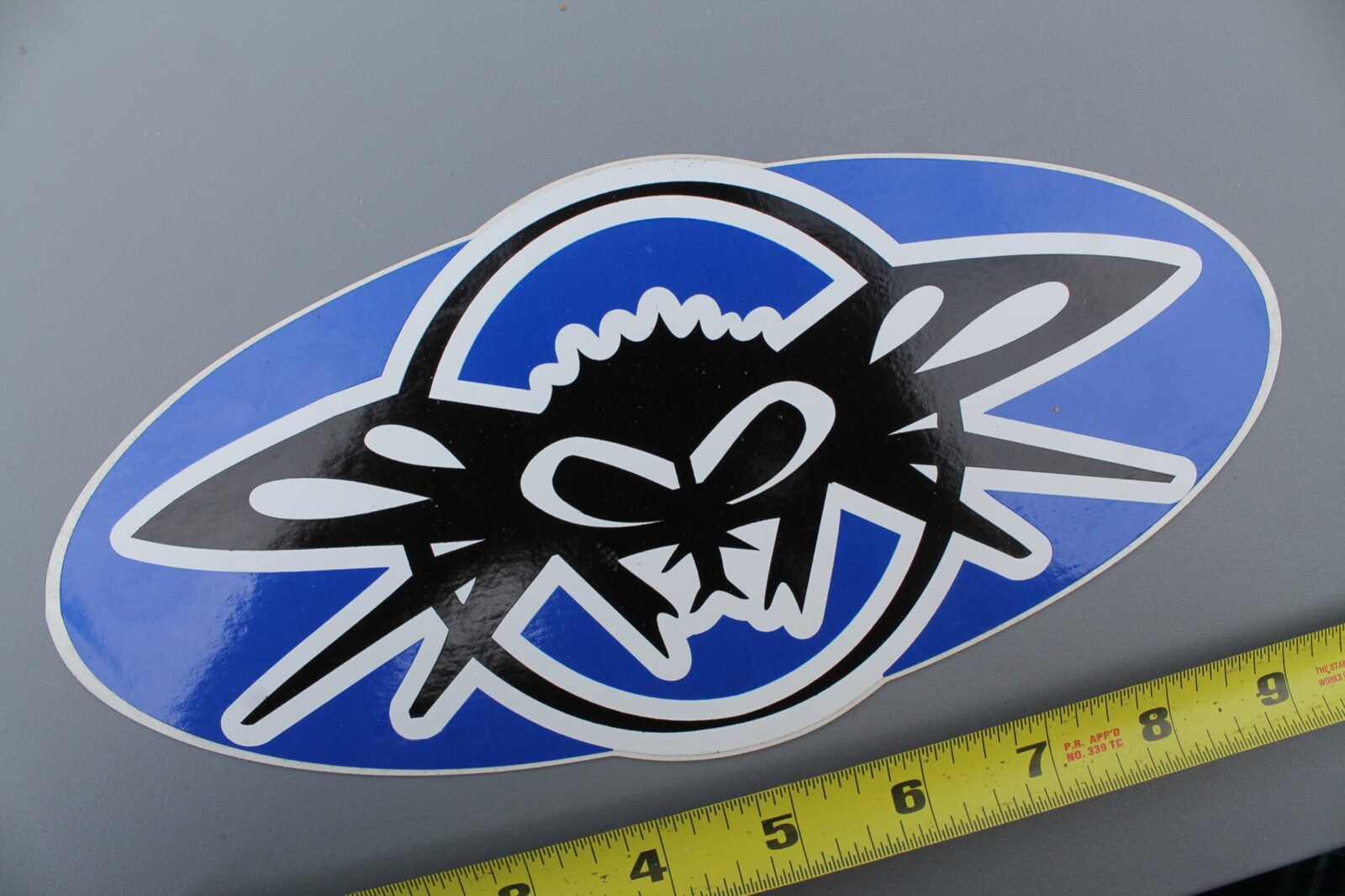 BLACK FLYS Eyewear White Blue Black Original Vintage SUNGLASSES Surfing STICKER