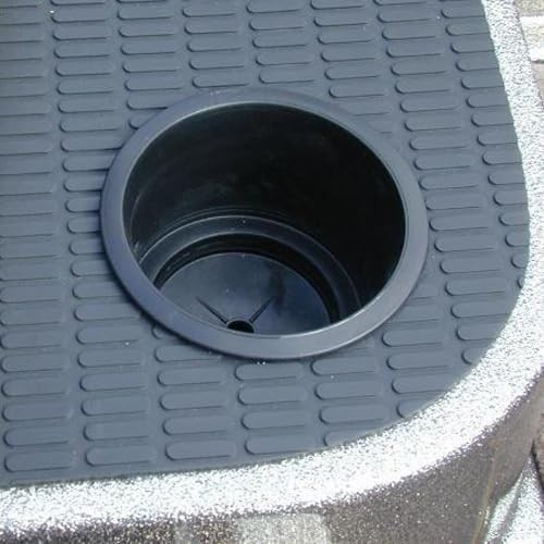 T-H Marine Universal Boat Cup Holder – Plastic 1 Count (Pack of 1), Black