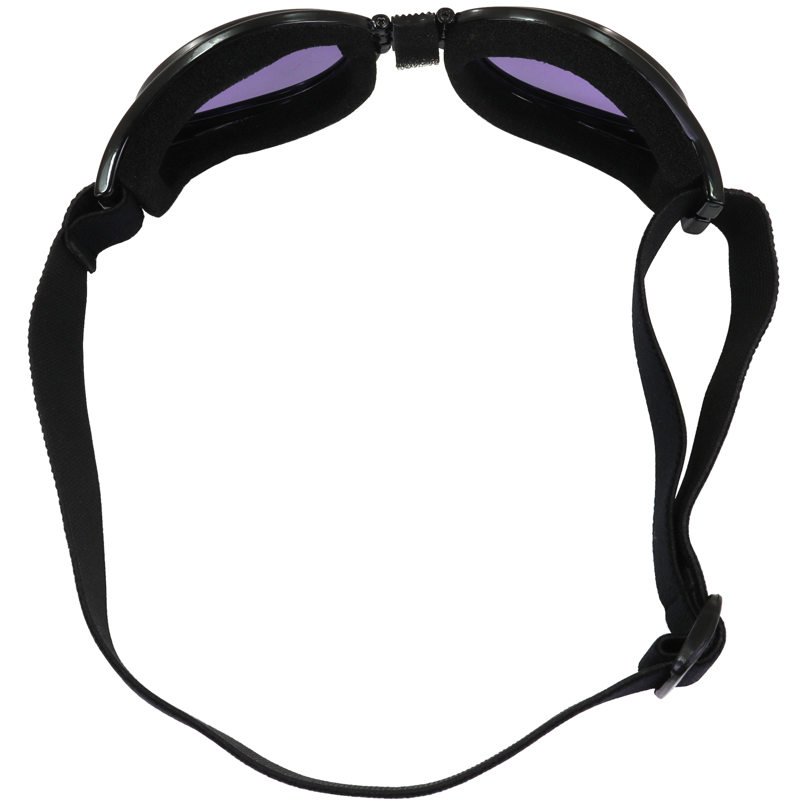 Adventure Foldable Goggles Black Frame Purple Tint Lenses