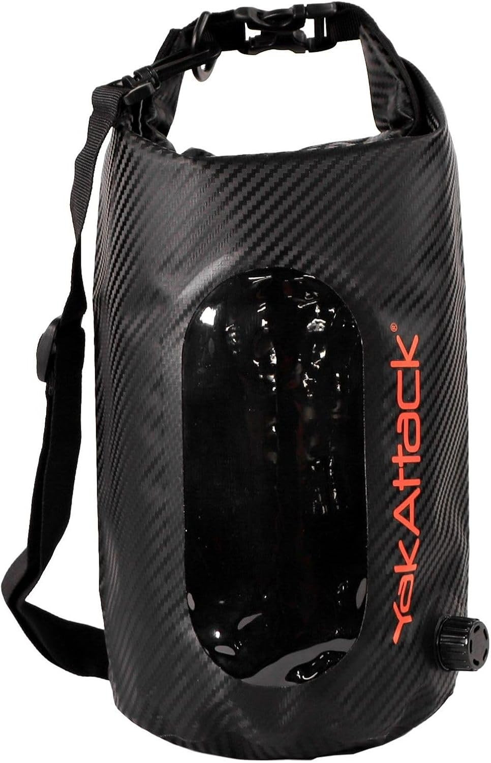Yakattack 5L Roll-Top Drybag with Air Valve – Black Carbon | Waterproof Marine D