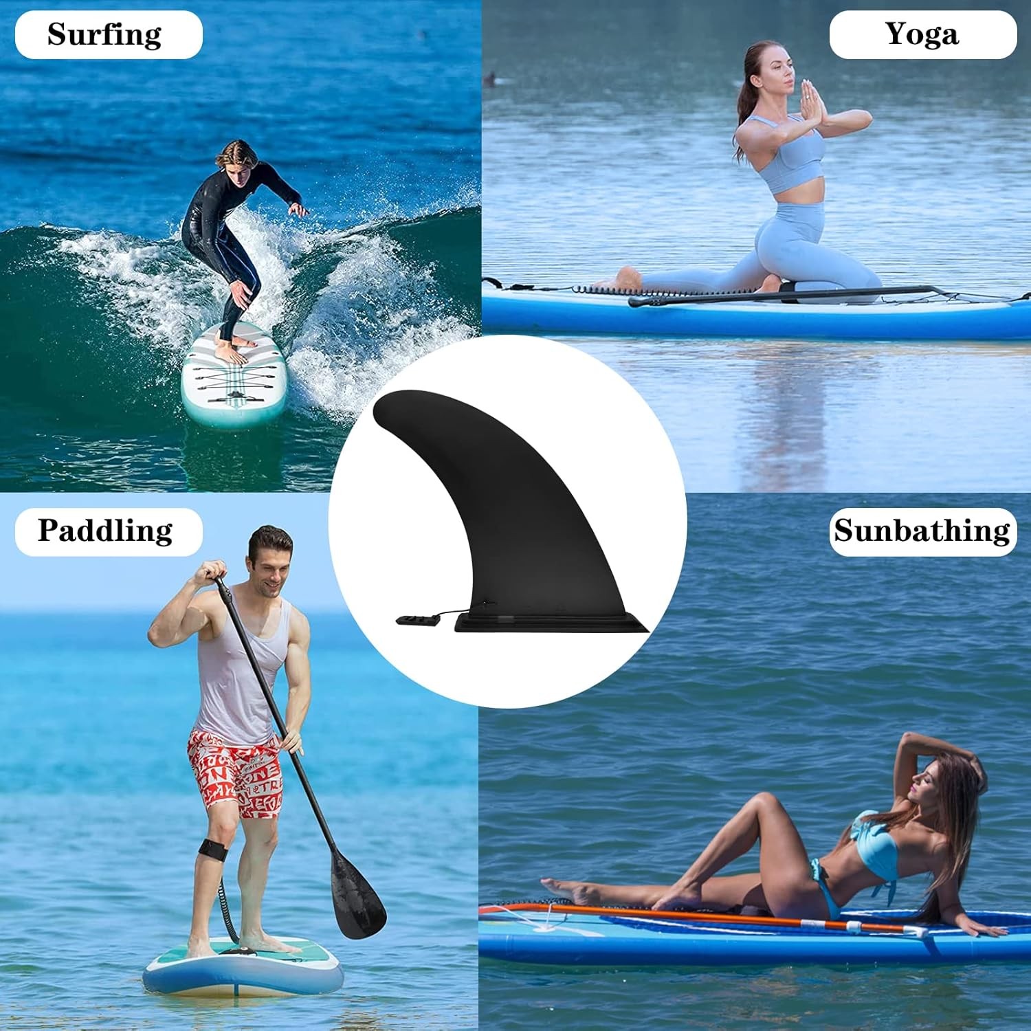 Universal SUP Single Center Fin 5 8 9 10 Inch Replacement