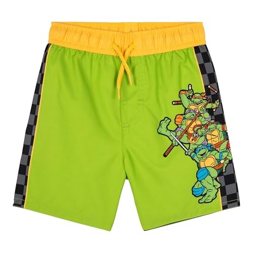 Turtles Rash Guard and Swim Trunks UPF 50+ Outfit Set Infant to Big 4T Green
