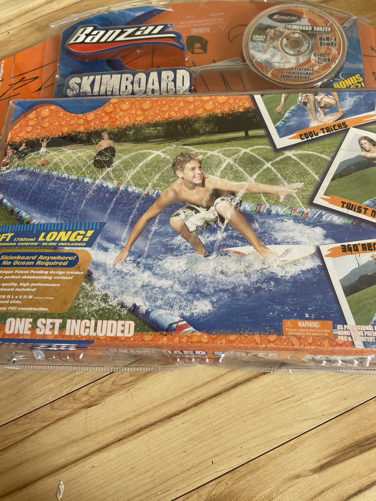 New Banzai Skimboard Surfer Skimboard 26ft Slide Set with Bonus DVD (MPN 6200)