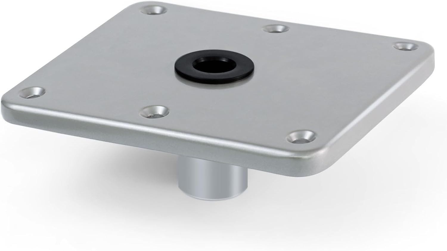 Boat Seat Base Mount Pedestal 1pack 7×7 Aluminum, Dark Gray