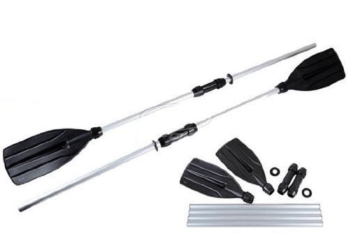Sectional Aluminum Oars 57″ Detachable 2-in-1 Kayak Canoe Boat Paddle